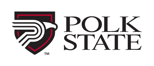 Polk State College, horizontal, black and red variant, cell 82