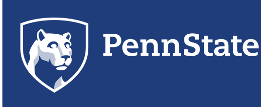 Penn State shield, light blue on navy variant, cell 4
