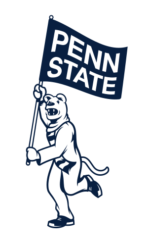 mascot flag wordmark, 1C - blue variant, cell 54