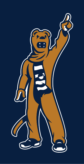 Nittany Lion mascot, full color, standing variant, cell 56