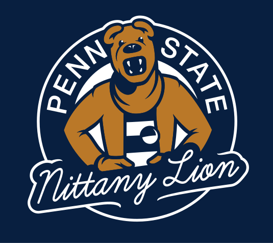Nittany Lion head seal, full color with eye/nose detail variant, cell 62