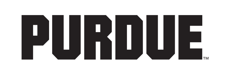 PURDUE wordmark, black on white variant, cell 13