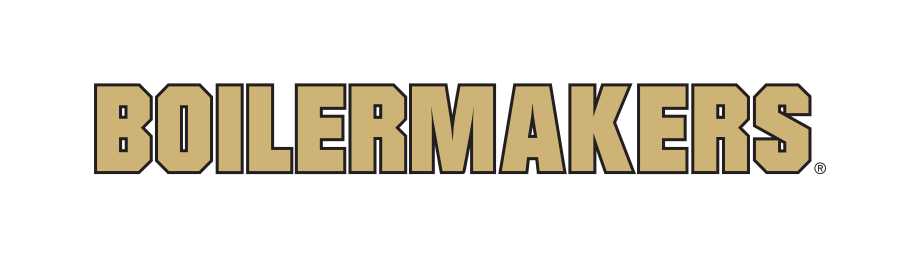 BOILERMAKERS wordmark, gold with black outline variant, cell 16