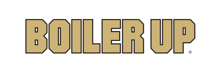 BOILER UP wordmark, gold with black outline variant, cell 21