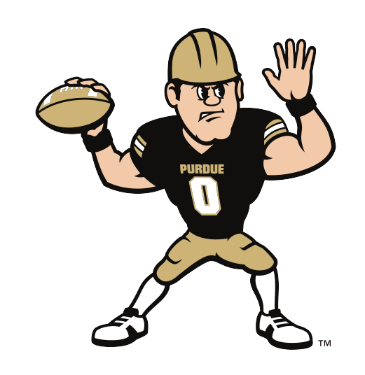 Purdue Pete football mark, full color variant, cell 44