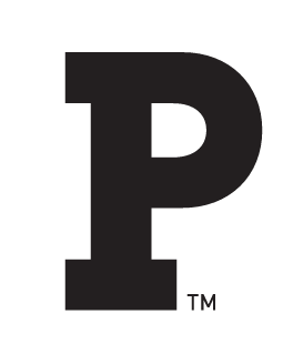 Princeton P, solid black variant