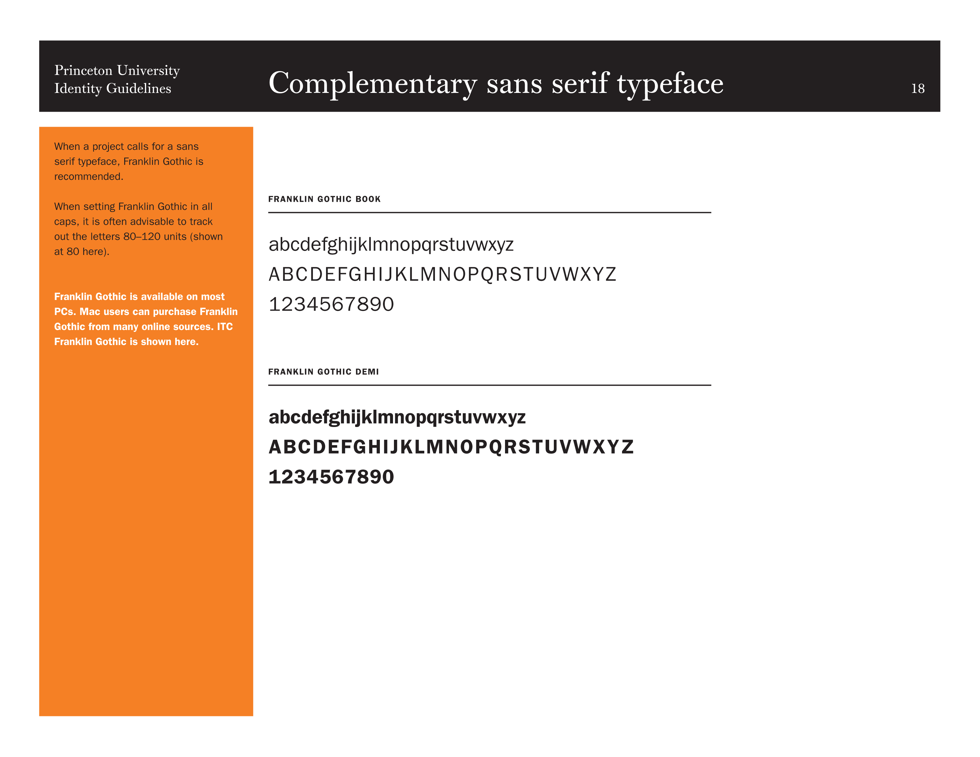 Full Page Guideline Sheet, Standard variant