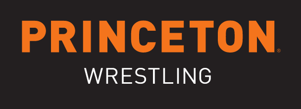 Princeton Wrestling logo, orange text on black background variant, cell 1