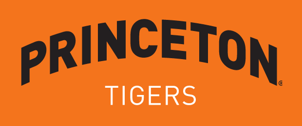 Princeton Tigers logo, black text on orange background variant, cell 2