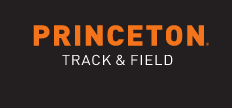 Princeton Track & Field wordmark, orange and white variant