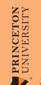Princeton University logo, horizontal, full color, rotated variant
