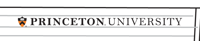 Princeton University logo, horizontal, full color variant