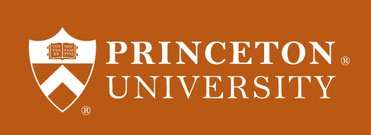 Princeton University logo, white on dark color background variant