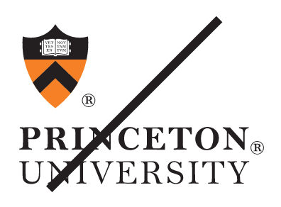 Princeton University, primary logo with shield placed incorrectly variant