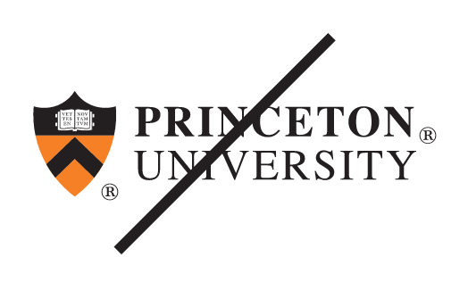 Princeton University, primary logo with recreated type variant