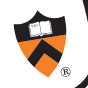 Princeton University, shield, black and orange variant