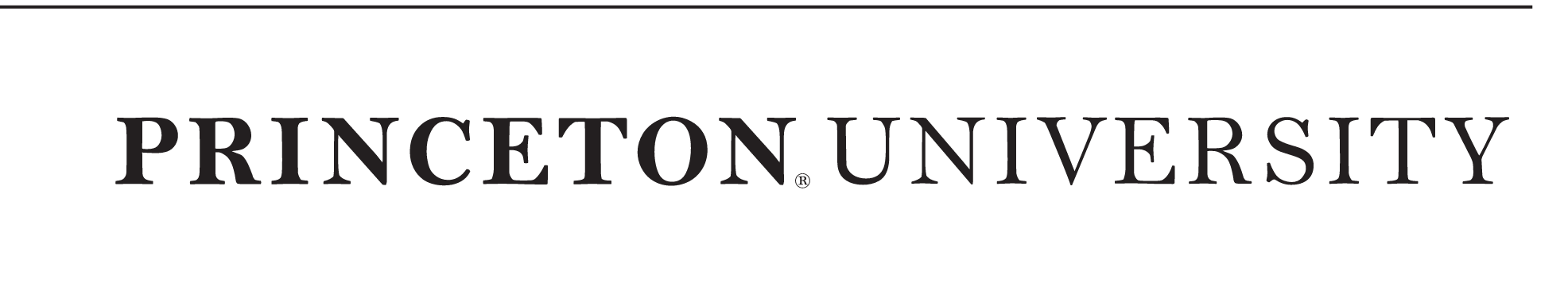 Princeton University, one-line wordmark variant