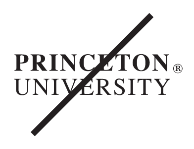Princeton University, wordmark with alternate typeface variant
