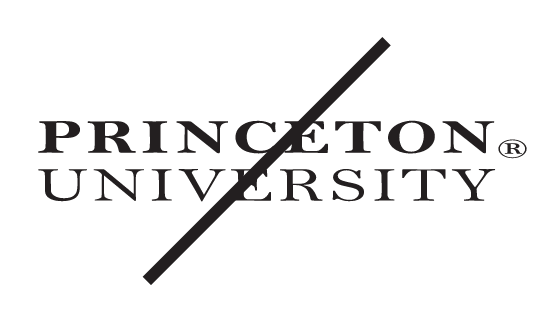Princeton University, wordmark with altered proportions variant
