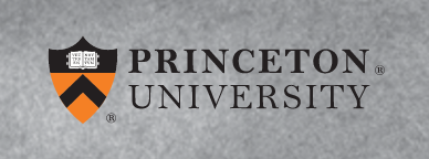 PRINCETON UNIVERSITY shield lockup, black/orange variant