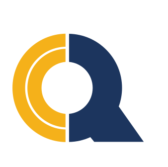 lettermark Q, blue and yellow variant, cell 16