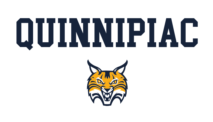 Quinnipiac/Grower lockup, navy wordmark, full color head variant, cell 44