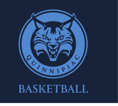 Bobcat head Basketball logo, blue fill on navy variant, cell 94