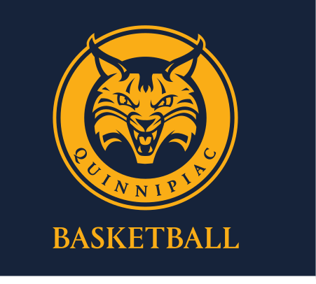 Bobcat head Basketball logo, gold fill on navy variant, cell 95