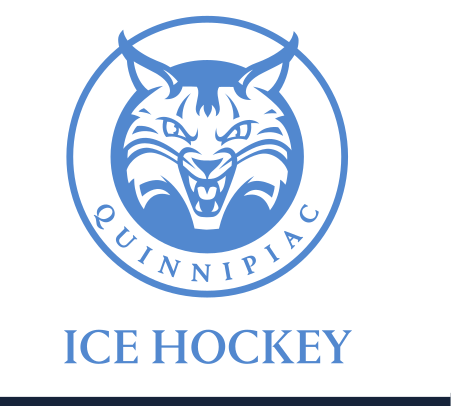 Bobcat head Ice Hockey logo, light blue fill variant, cell 100