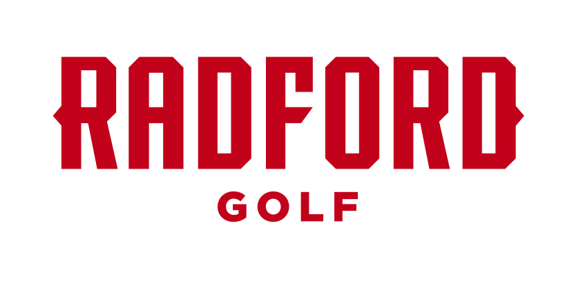 Radford wordmark with Golf, red on white variant, cell 48