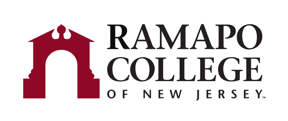 Ramapo College of New Jersey logo, horizontal color variant, cell 1