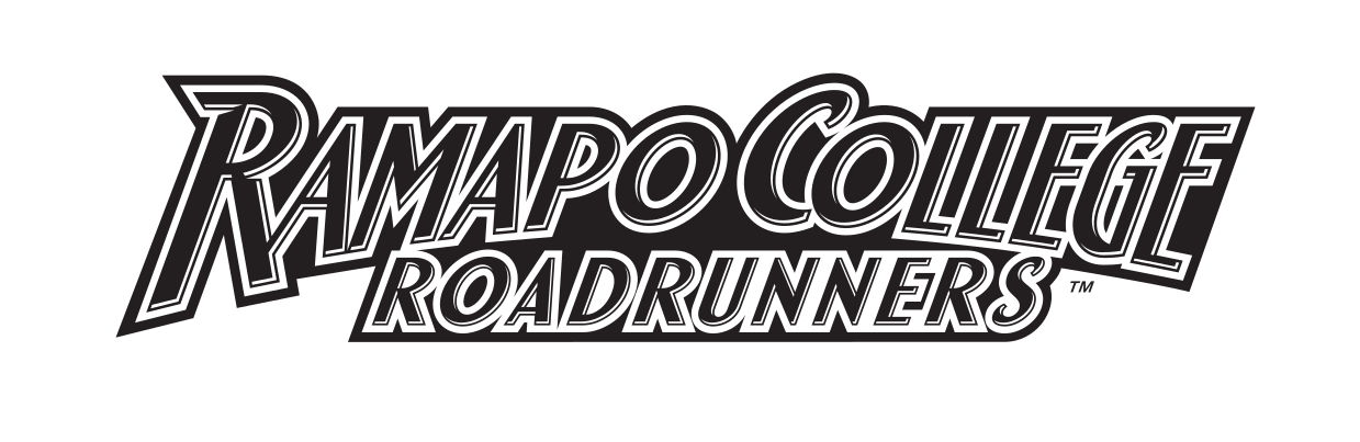 Ramapo College Roadrunners wordmark, black/white variant, cell 20