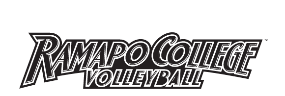 Ramapo College Volleyball, black and white variant, cell 54
