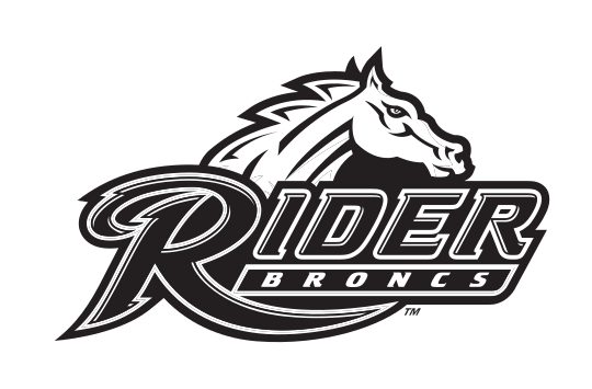 Rider Broncs logo, black and white variant, cell 2