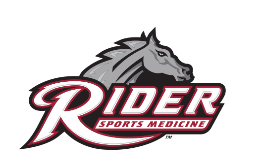 Rider Athletics sport logo, Sports Medicine maroon variant, cell 109