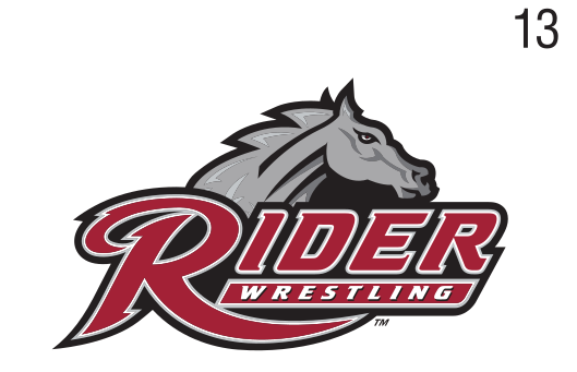 Rider Athletics sport logo, Wrestling full color variant, cell 130