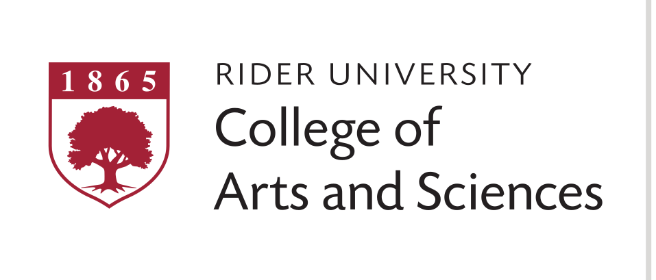 Rider University College of Arts and Sciences Lockup, cranberry and black variant, cell 194
