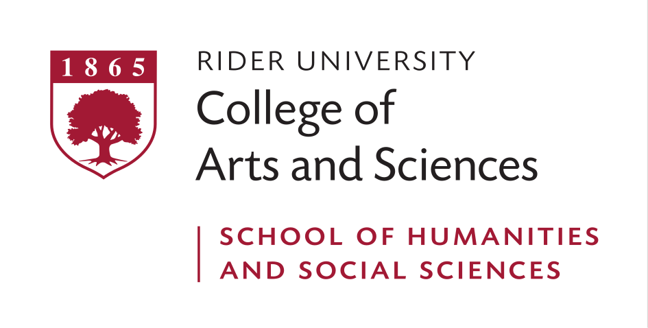 Rider University College of Arts and Sciences School of Humanities and Social Sciences logo, full color on white variant, cell 204