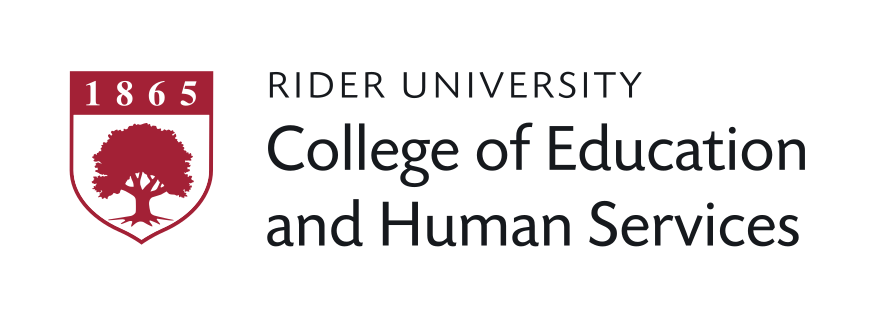 Rider University College of Education and Human Services logo, full color variant, cell 219