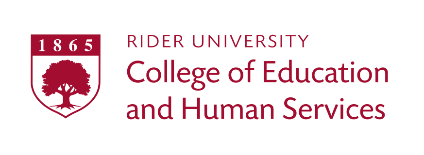 Rider University College of Education and Human Services logo, 2-color variant, cell 220