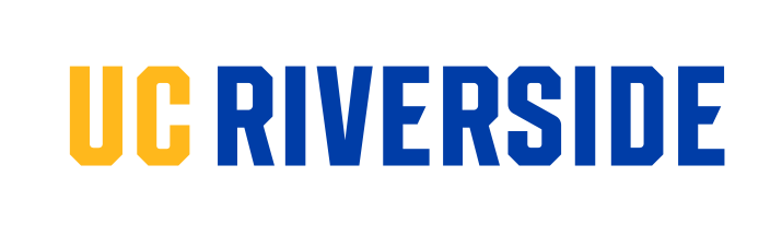 UC RIVERSIDE wordmark, gold and blue variant, cell 47