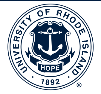 University of Rhode Island seal, navy and gold variant, cell 20