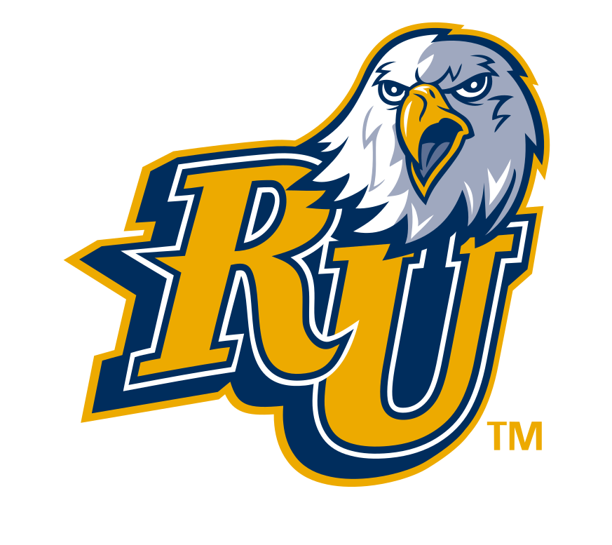 RU lettermark with Eagle mascot, full color variant, cell 3