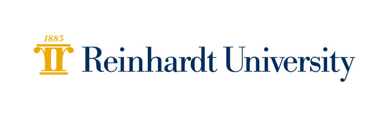 Institutional horizontal logo with single-line wordmark, blue variant, cell 9