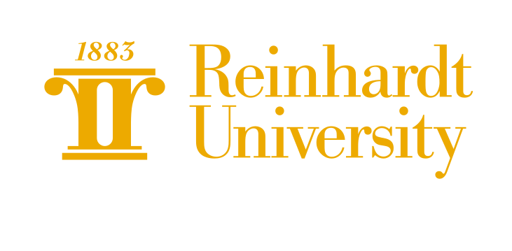 Institutional horizontal logo with two-line wordmark, gold variant, cell 14