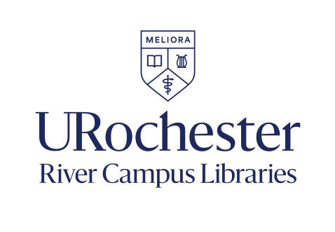 URochester River Campus Libraries, stacked color variant, cell 67