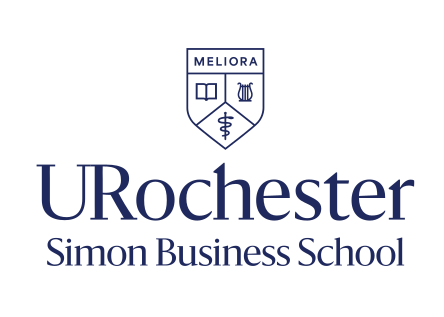 URochester Simon Business School, stacked color variant, cell 75