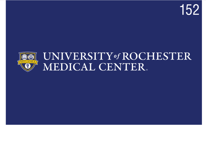 Medical Center logo, horizontal single-line, 4-color, reverse variant, cell 152