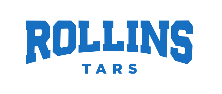 Rollins Tars curved wordmark, blue variant, cell 32