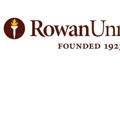 Rowan University Centennial logo, horizontal with founded date, brown/gold (brown banner) variant, cell 33